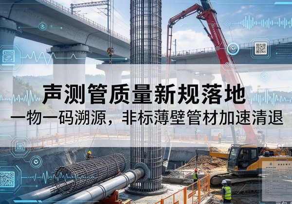浦城声测管质量新规落地，一物一码溯源，非标薄壁管材加速清退